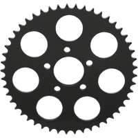 DRAG SPECIALTIES Rear Sprocket Gloss Black Flat 49 Tooth