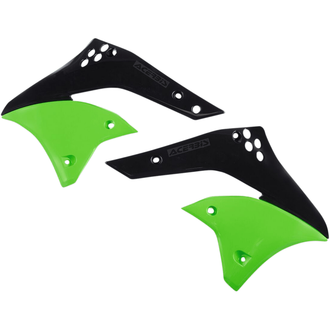 ACERBIS Radiator Shrouds '06 OE Green/Black