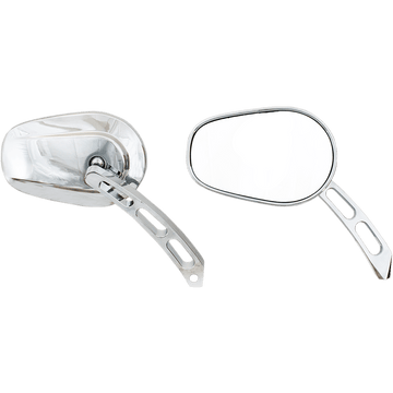 RIVCO PRODUCTS Mirror Thru-Mount Side View Oval Chrome MV300