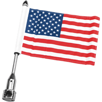 PRO PAD Saddle Bag Flag Mount 3/4" Bar With 6" X 9" USA Flag