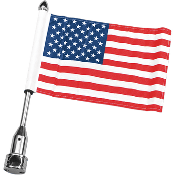 PRO PAD Saddle Bag Flag Mount 3/4" Bar With 6" X 9" USA Flag