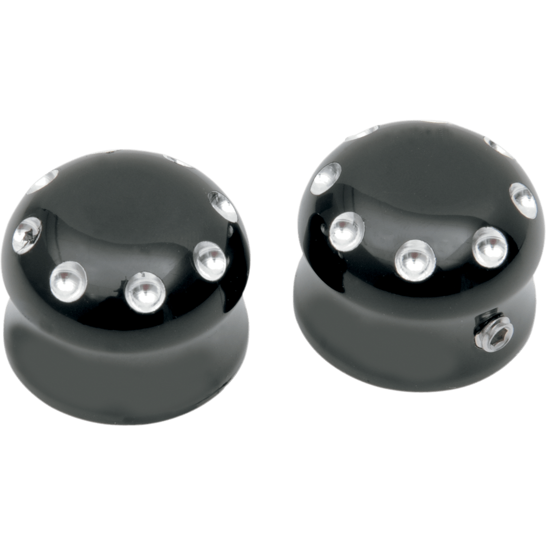 COVINGTONS Axle Cap Front Dimpled Black C0010B