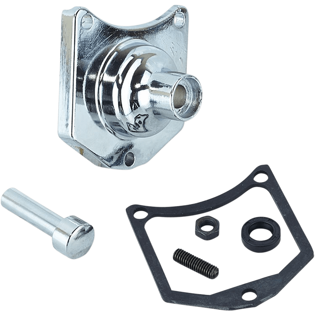 DRAG SPECIALTIES Solenoid End Cover Starter Button Chrome