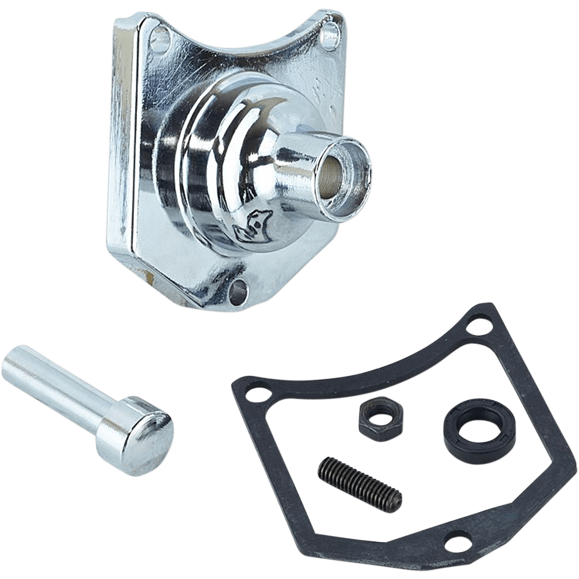 DRAG SPECIALTIES Solenoid End Cover Starter Button Chrome