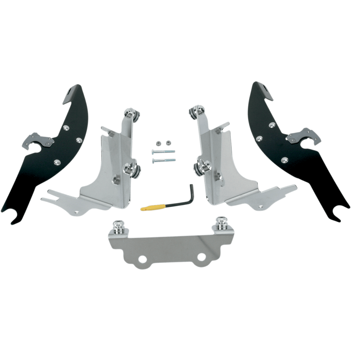 MEMPHIS SHADES Batwing Trigger Lock Mounting Kit VN 1500 Black MEK1924