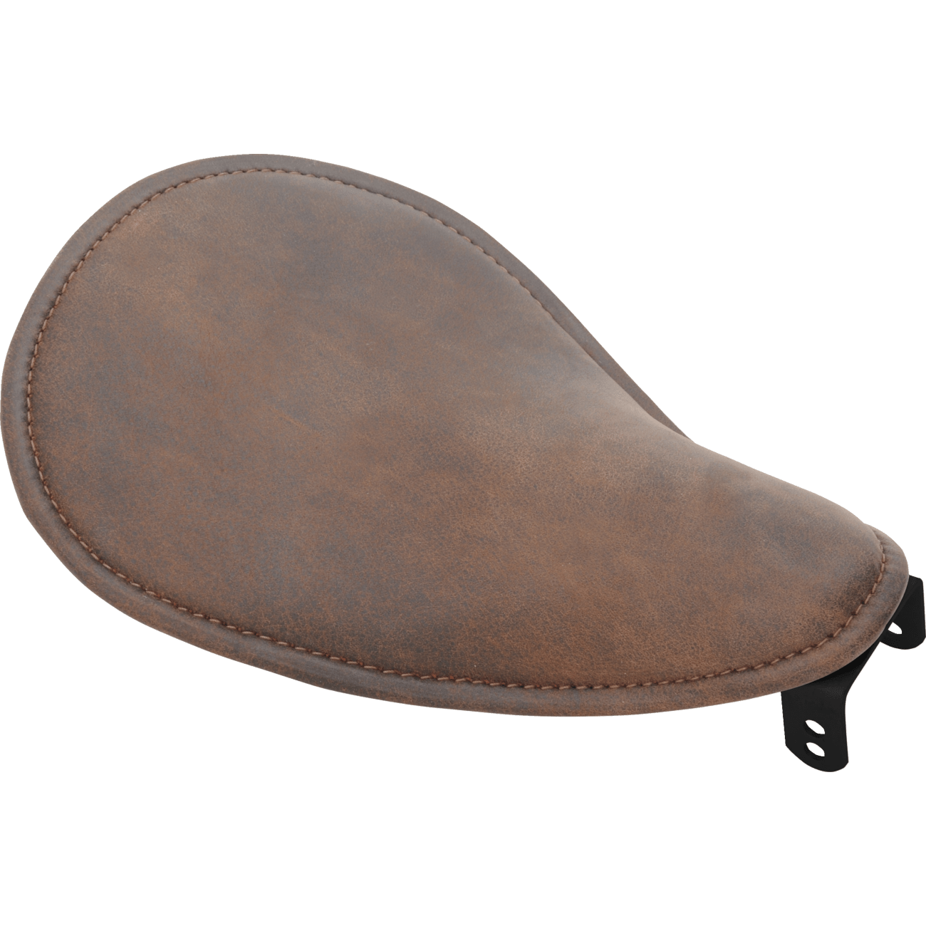 DRAG SPECIALTIES Seat Spring Solo Low-Profile Small Distressed Brown Leather