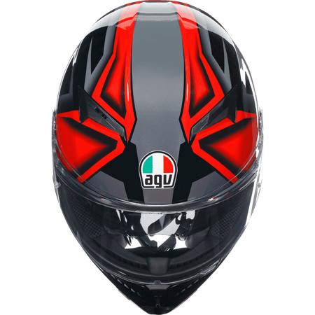 AGV K3 Helmet Compound Black/Red Small 2118381004009S