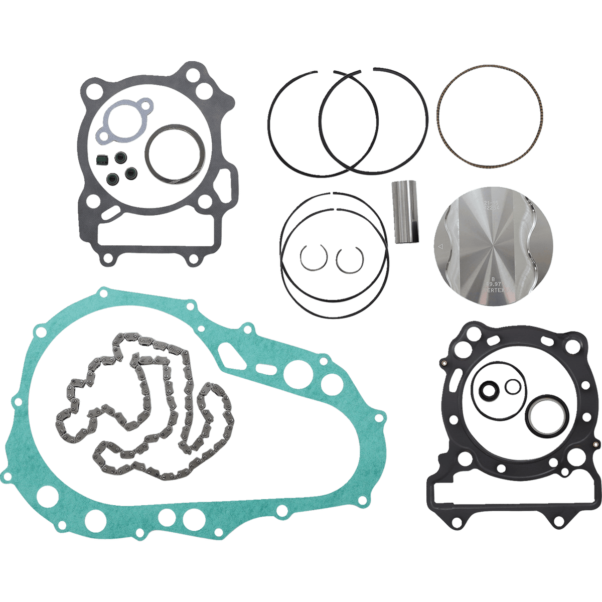 VERTEX Top End Piston Kit DVX400 | KFX400 | LTZ400 89.97 mm VTKTC22951B1