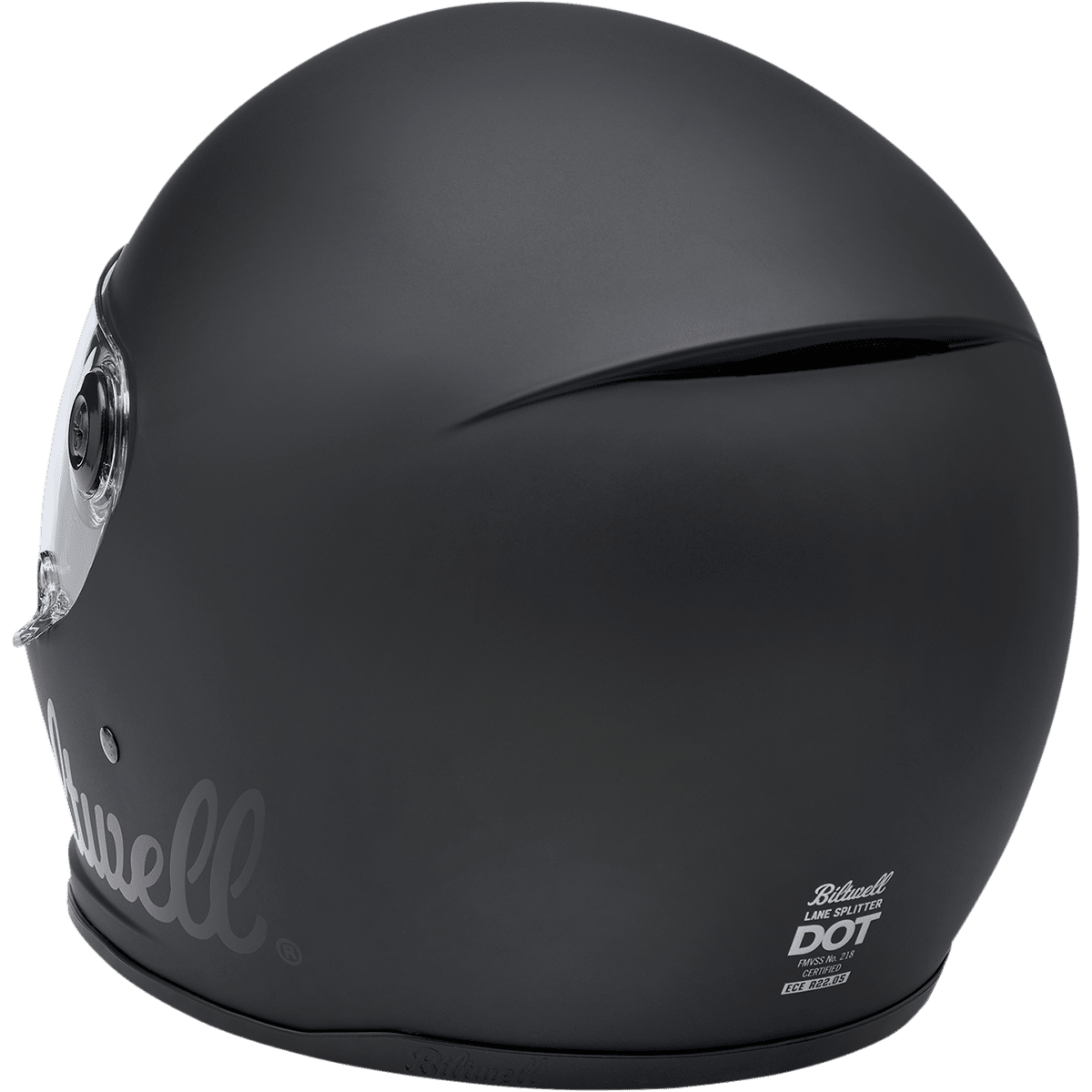 BILTWELL Lane Splitter Helmet Flat Black Factory Medium 1004638103