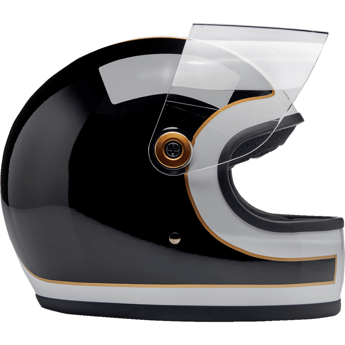 BILTWELL Gringo S Helmet Gloss White/Black Tracker Large 1003566504