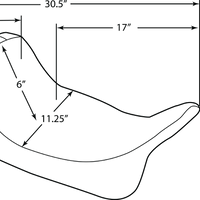 DRAG SPECIALTIES Predator III Seat Extended Smooth FL '08-'23