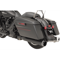 KHROME WERKS 2:2 Dominator Exhaust System Black '09-'16 FL With 4-1/2" Muffler 200830