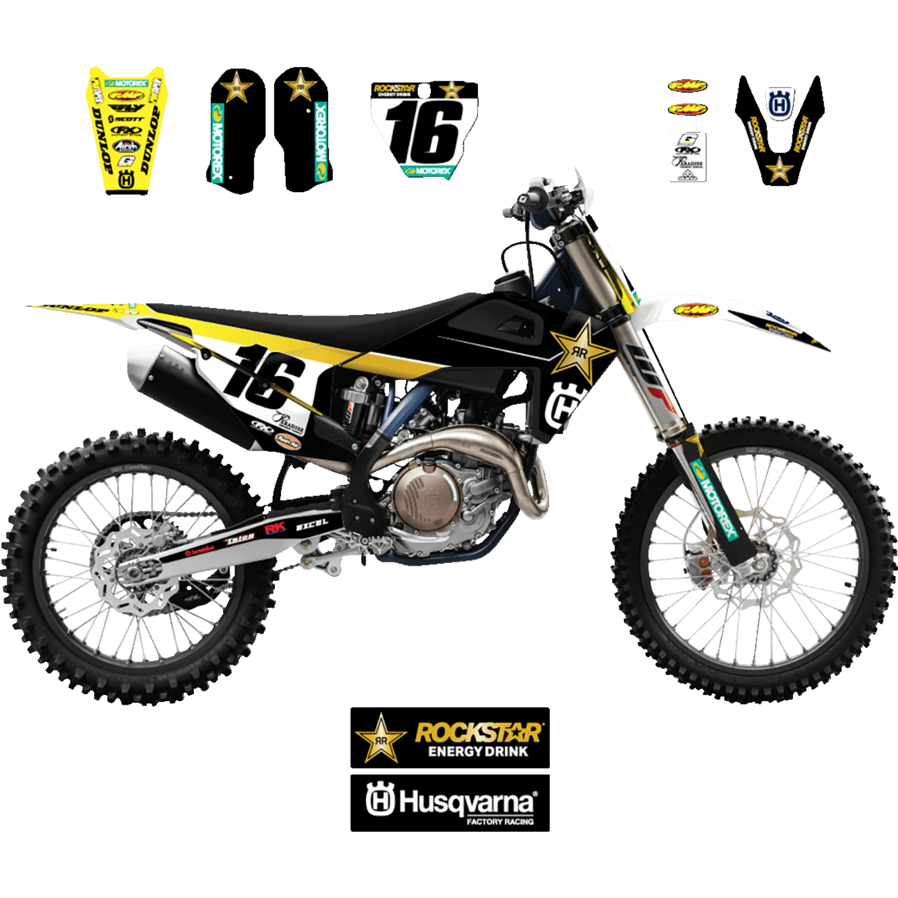 FACTORY EFFEX EVO 19 Graphic Kit Husqvarna 2509630