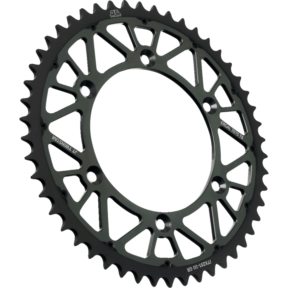 JT SPROCKETS Steel Rear Sprocket Graphite 50 Tooth