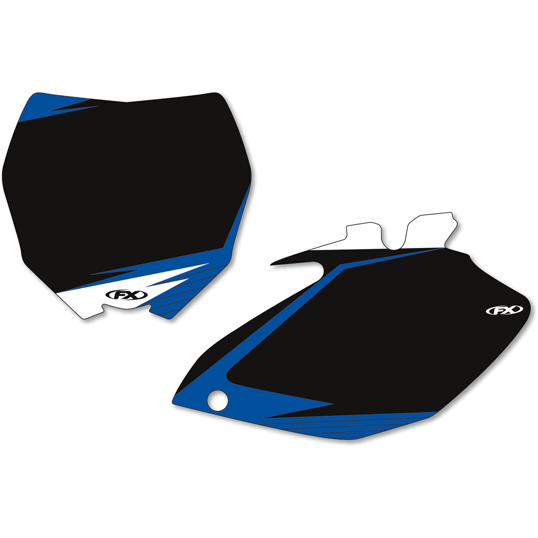 FACTORY EFFEX Graphic Number Plates Black/Blue YZ250F