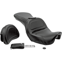 SADDLEMEN Seat Explorer™ With Backrest Stitched Black Dyna 806040301