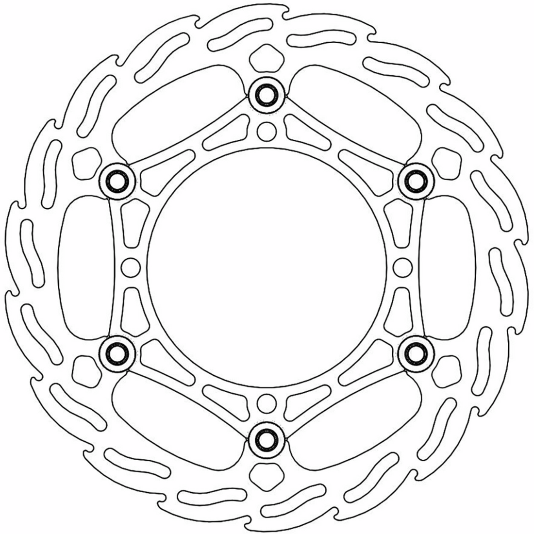 MOTO-MASTER Brake Rotor Front Flame