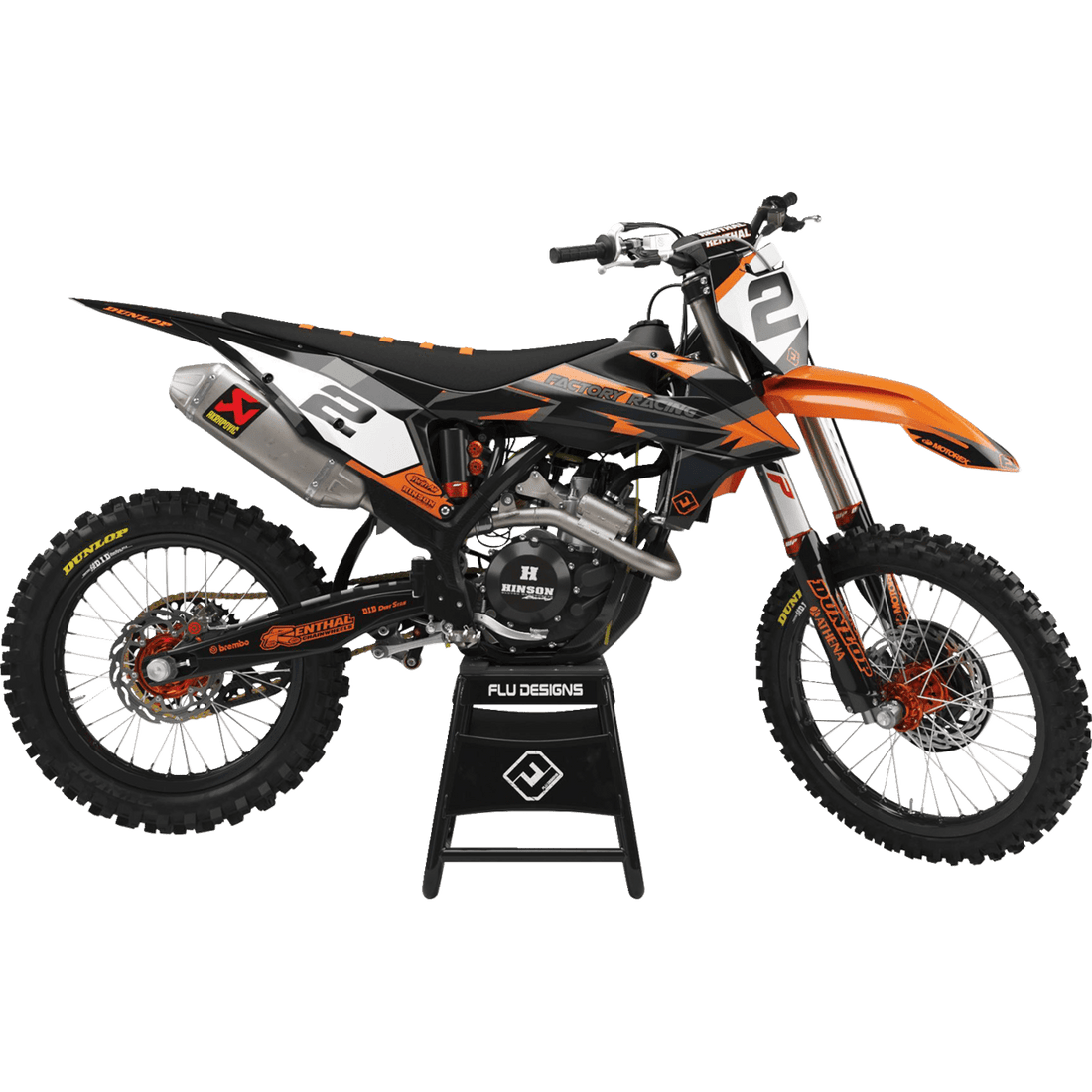 FLU DESIGNS INC. PTS 6 Graphic Kit KTM 51090