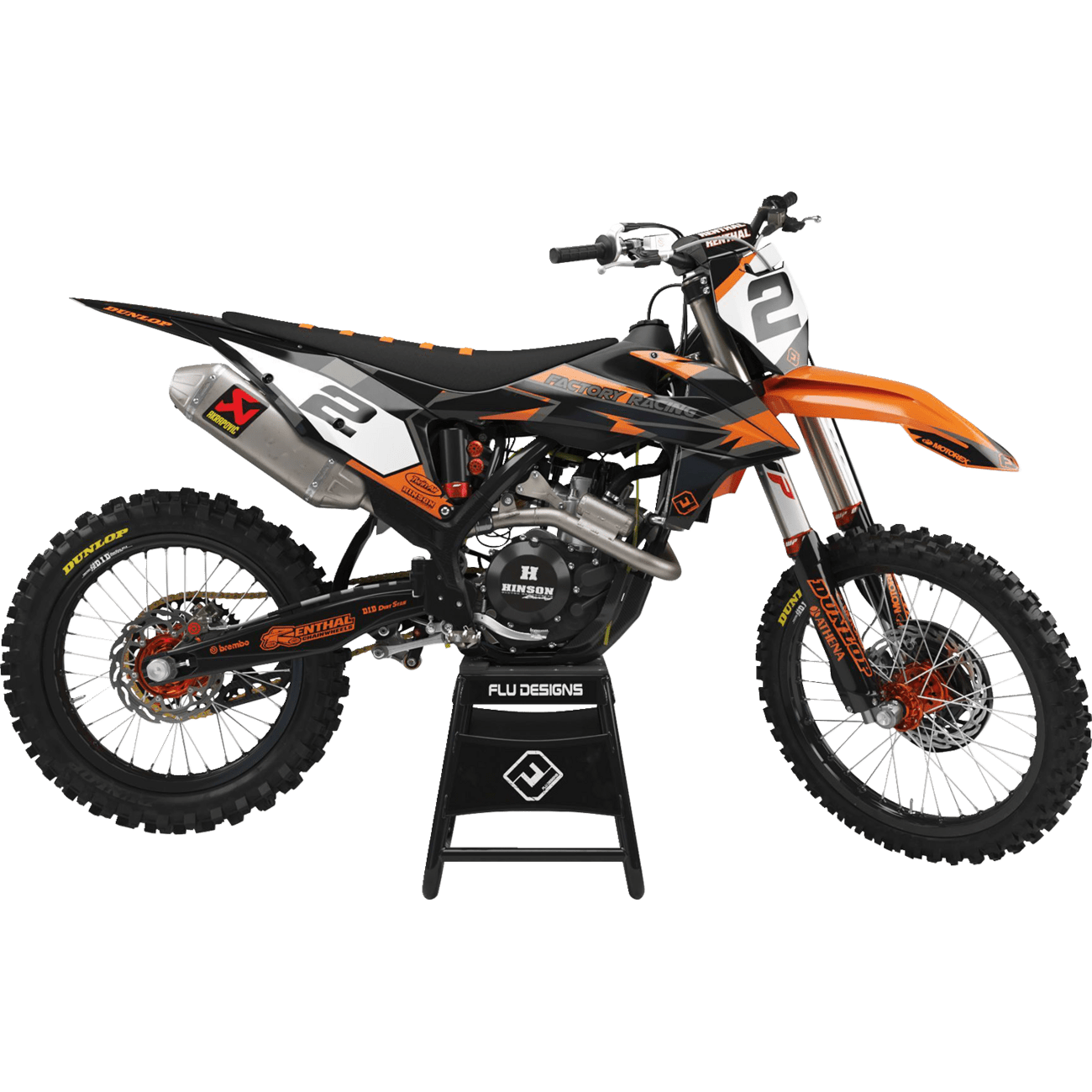 FLU DESIGNS INC. PTS 6 Graphic Kit KTM 51090