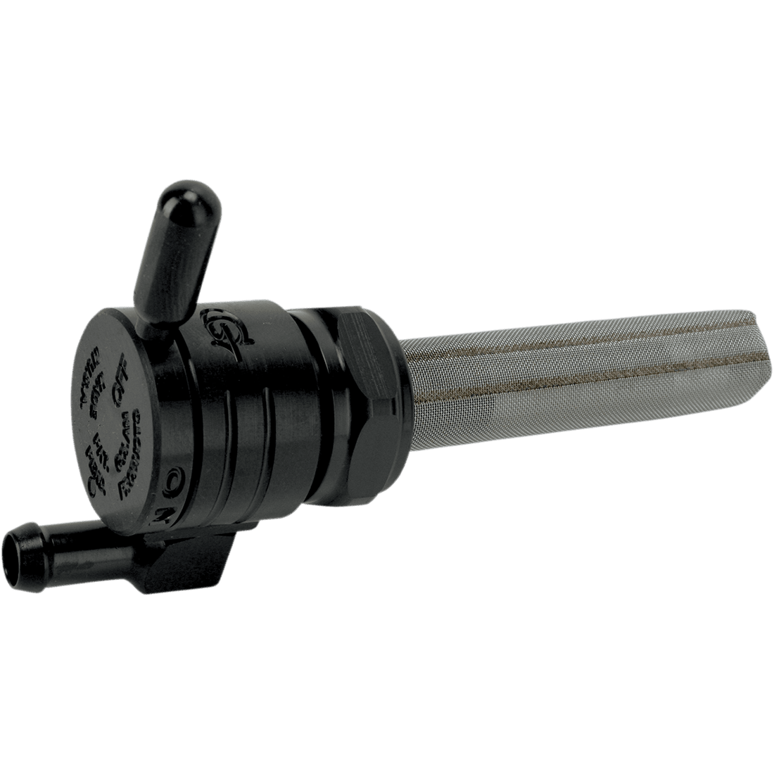 GOLAN PRODUCTS "Click-Slick" Fuel Petcock Downward Black 22mm 76312DBLK