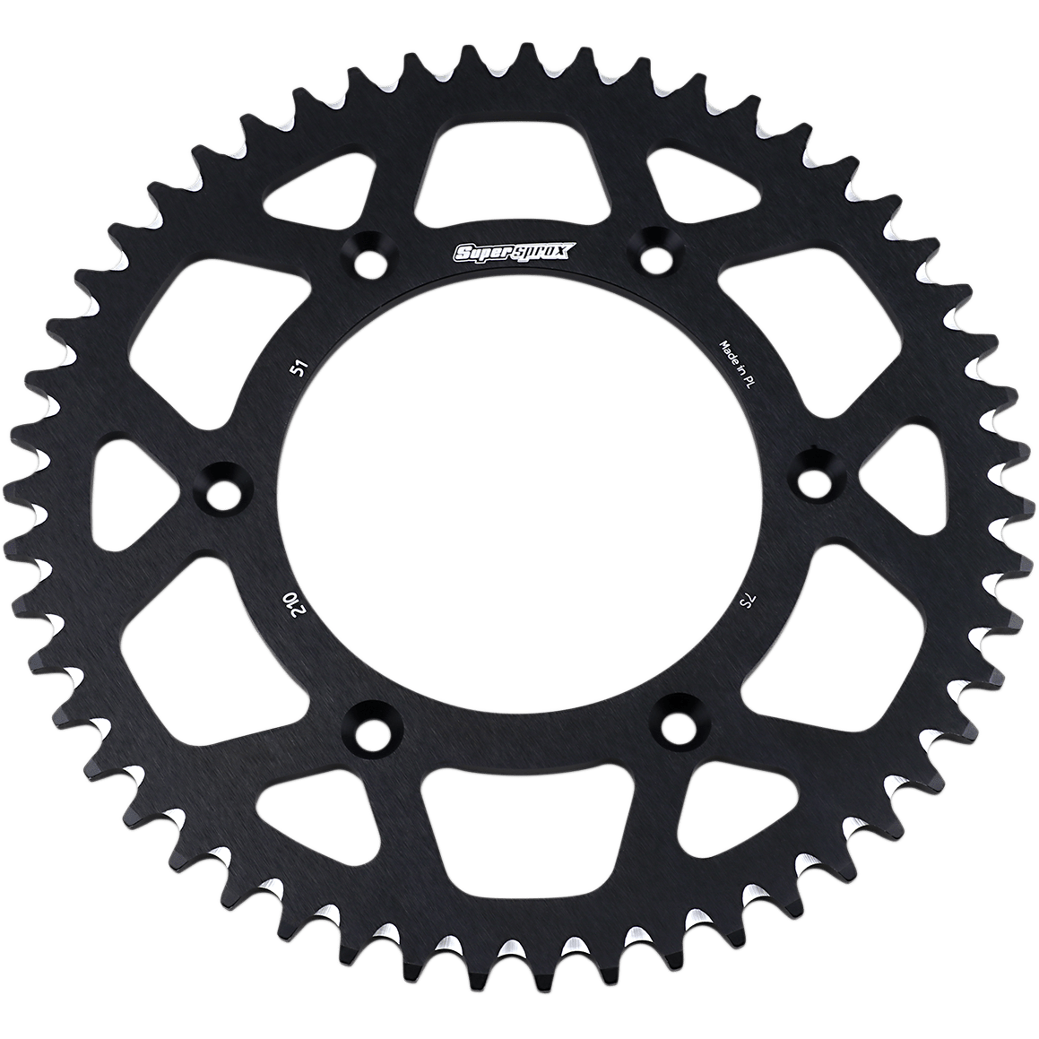 SUPERSPROX Rear Sprocket Black Honda 51 Tooth