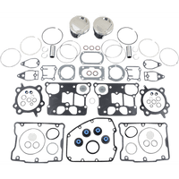 WISECO Piston Kit with Gasket +0.010" Twin Cam 88" Bored to 1550 cc (95 Cubic Inch)