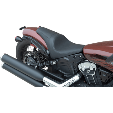 DRAG SPECIALTIES 3/4 Solo Seat Black Smooth '18-'22 Scout Bobber