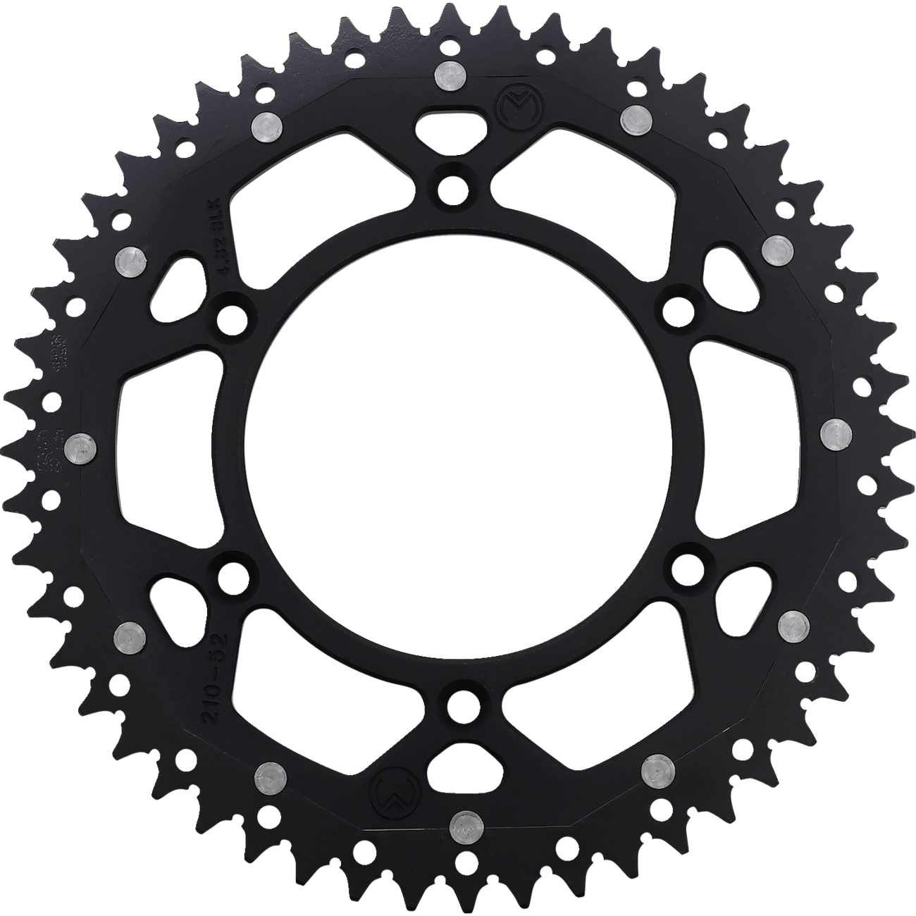 MOOSE RACING Dual Sprocket Black 52 Tooth