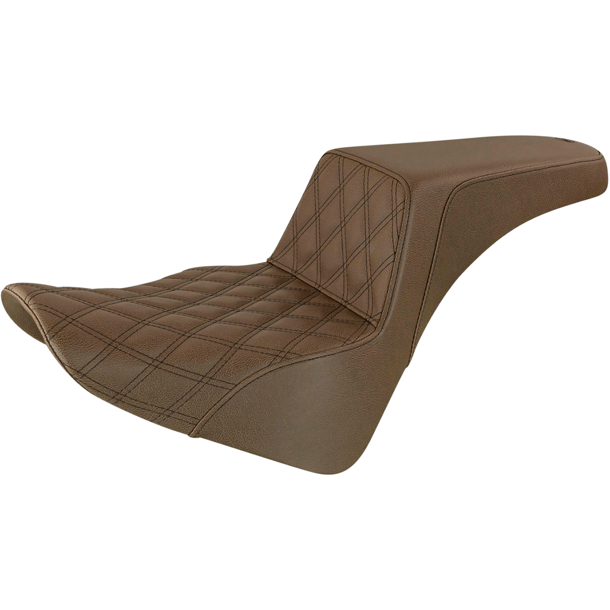 SADDLEMEN Step-Up Seat Front Lattice Stitch Brown 81833172BR