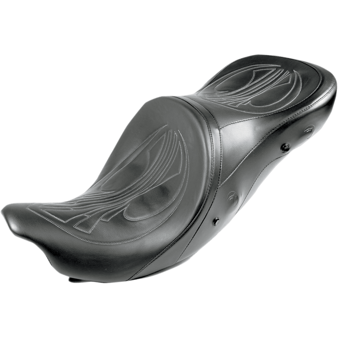 DANNY GRAY Longhaul Air Seat Drag Stitch w/ Charcoal Gray Thread FL '08-'23 21412DAIR