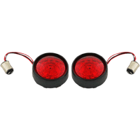 CUSTOM DYNAMICS Bullet Turn Signal 1157 Gloss Black Red Lens PBBBRR1157BR