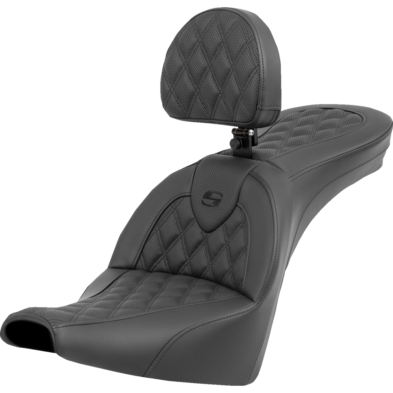 SADDLEMEN Roadsofa™ Seat Lattice Stitch with Backrest FXBB/FXST '18-'23 81830182BR