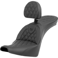 SADDLEMEN Roadsofa™ Seat Lattice Stitch with Backrest FXBB/FXST '18-'23 81830182BR