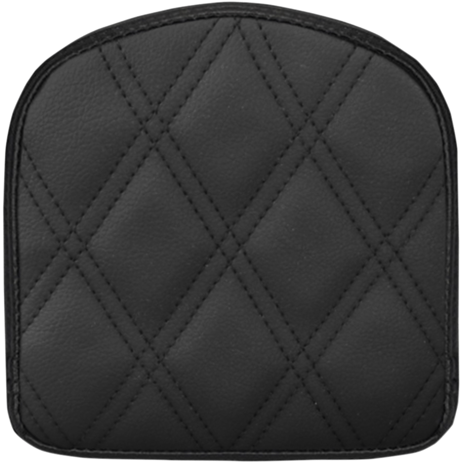 SADDLEMEN Sissy Bar Pad Lattice Stitched Black 040843