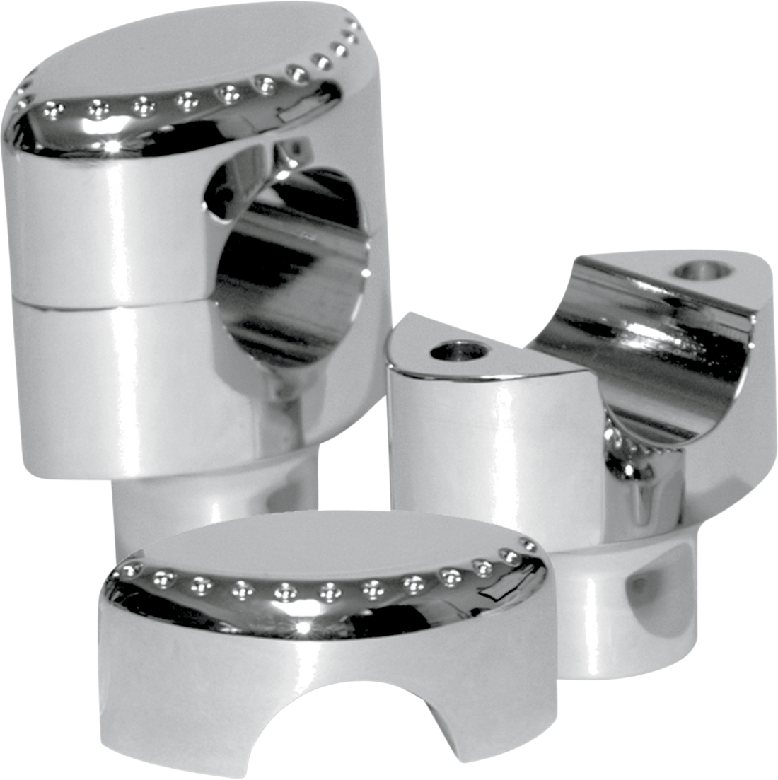 LA CHOPPERS Risers Drilled 1-1/2" Chrome LA740301