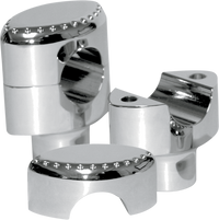 LA CHOPPERS Risers Drilled 1-1/2" Chrome LA740301