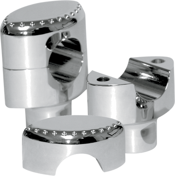 LA CHOPPERS Risers Drilled 1-1/2" Chrome LA740301