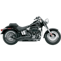 COBRA Speedster Swept Short Exhaust Black '07-'11 Softail 6224B