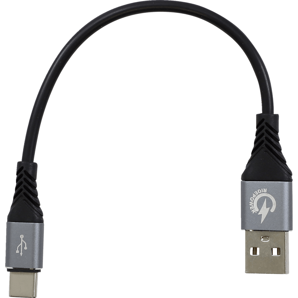 RidePower USB to USB-C Cable Charger Single-End 7-1/2"