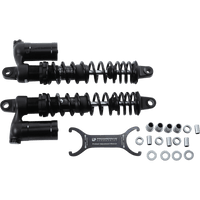 PROGRESSIVE SUSPENSION 970 Series Piggyback Shocks Gloss Black/Matte Black 15.00" 9701016B