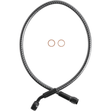 MAGNUM SHIELDING Brake Line Front 3/8" 35° 21" KARBONFIBR 77121