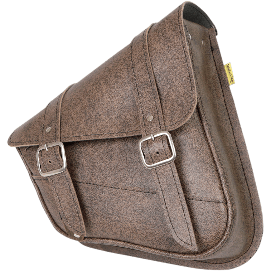 WILLIE & MAX LUGGAGE Blackjack Swingarm Bag Dual Shock Brown 5977900