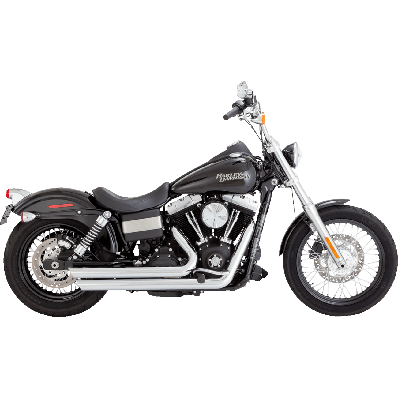 VANCE & HINES Big Shots Staggered Exhaust System Chrome 17958