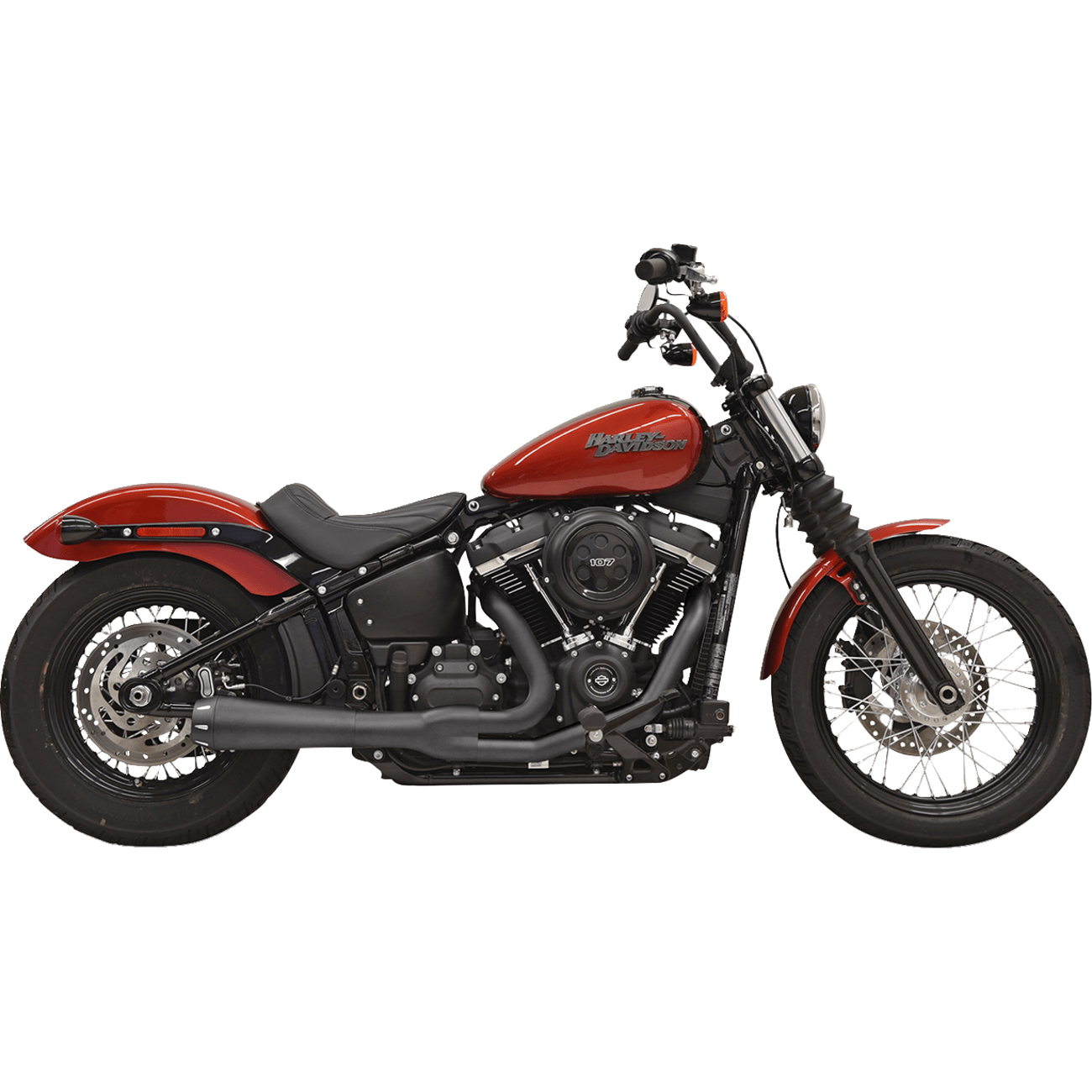 BASSANI XHAUST 2-into-1 Road Rage III Exhaust System 49-State Black 1S72RBE