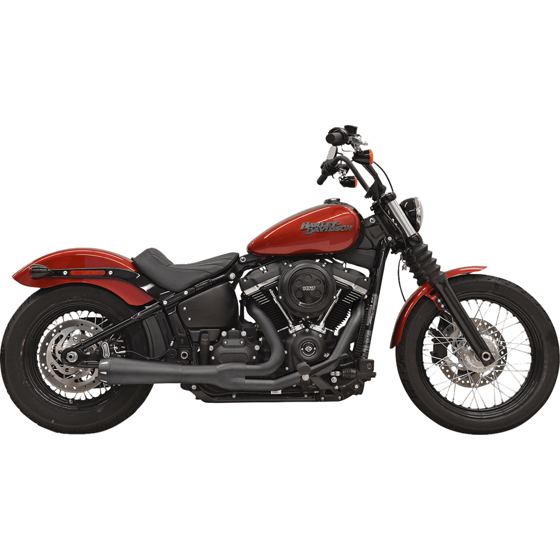 BASSANI XHAUST 2-into-1 Road Rage III Exhaust System 49-State Black 1S72RBE