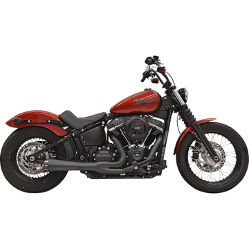 BASSANI XHAUST 2-into-1 Road Rage III Exhaust System 49-State Black 1S72RBE