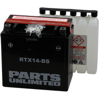 PARTS UNLIMITED AGM Battery RTX14-BS .69 L