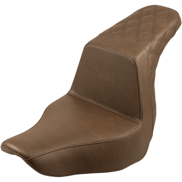 SADDLEMEN Step-Up Seat Rear Lattice Stitch Brown 81829173BR