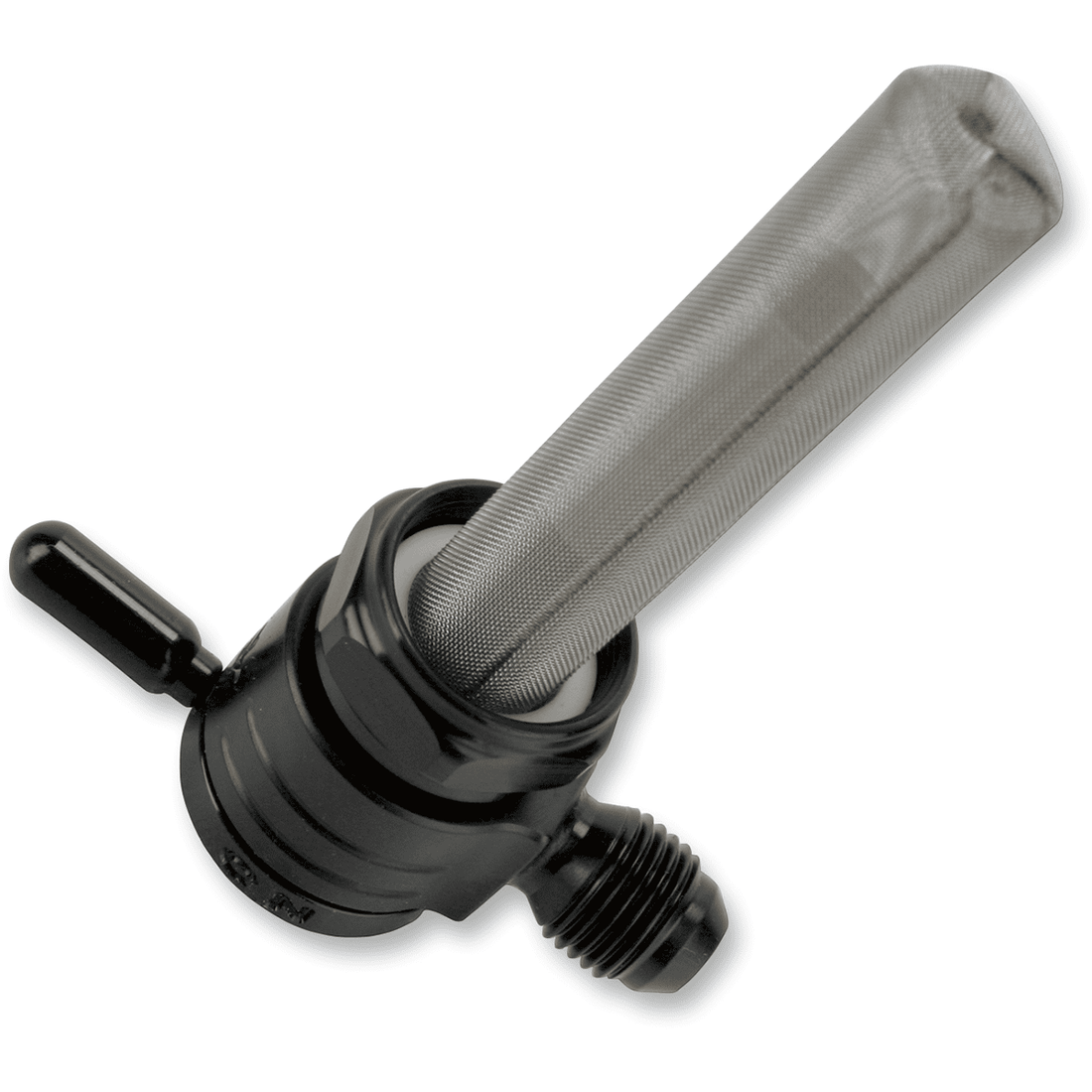 GOLAN PRODUCTS "Click-Slick" Fuel Petcock 6-AN Black 22mm 763126BLK