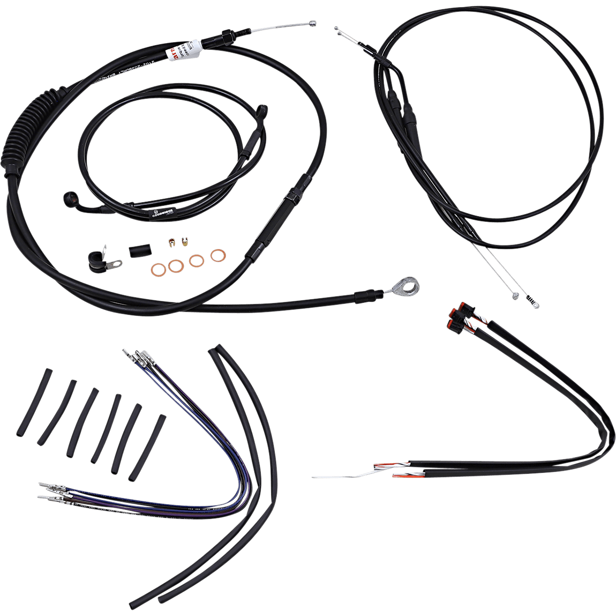 BURLY BRAND Control Kit 14" Ape Hanger Handlebars B301107